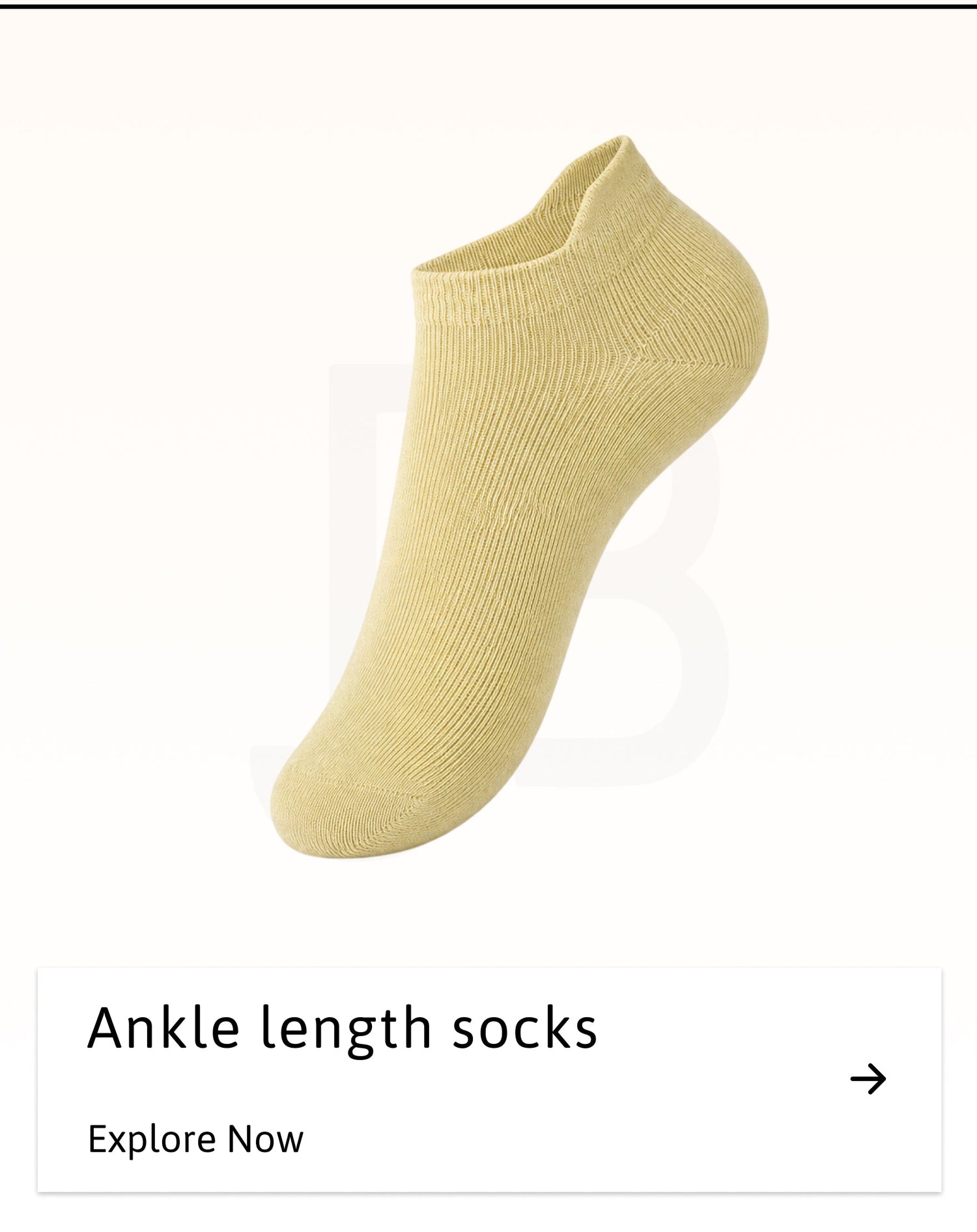 Ankle length socks