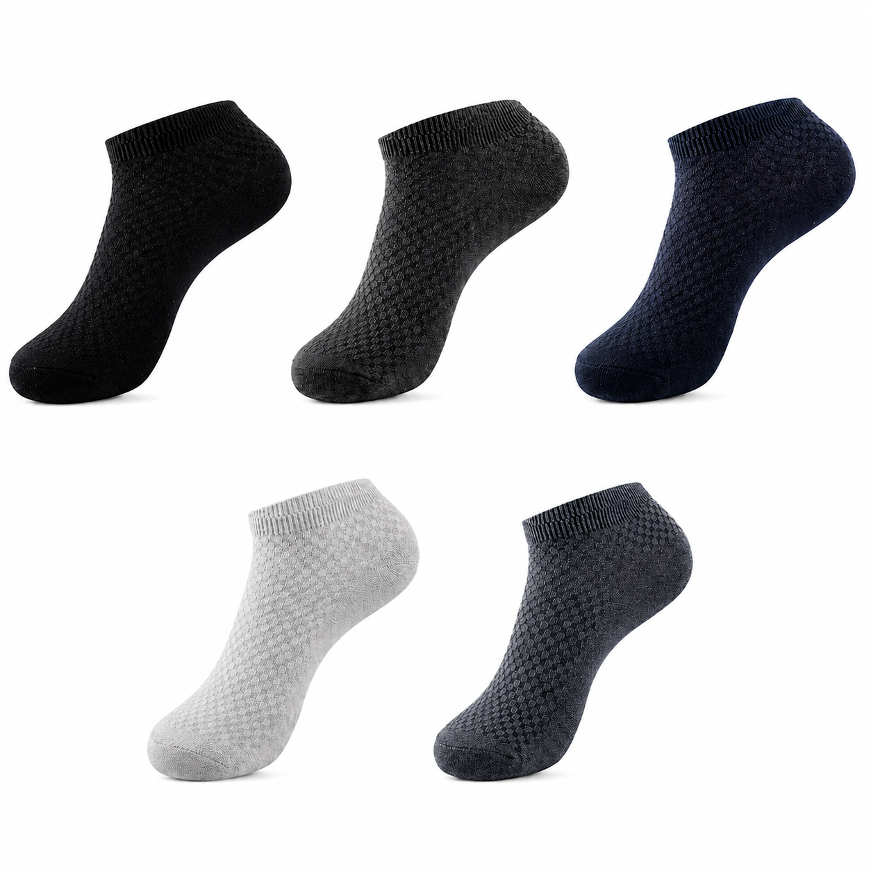 Soft Casual Ankle Socks (Pack Of 5)