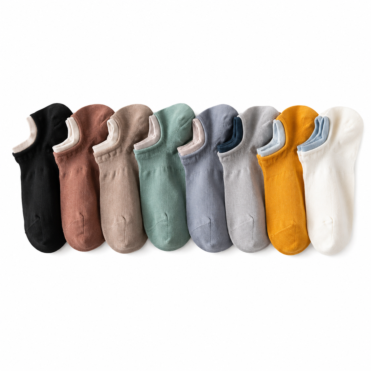 Double Elastic Ankle Socks (Pack Of 8)