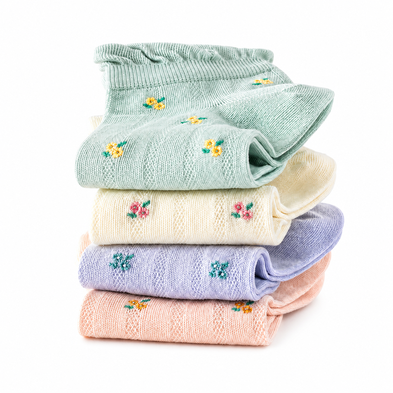 Floral Ankle Socks (PAck Of 5)