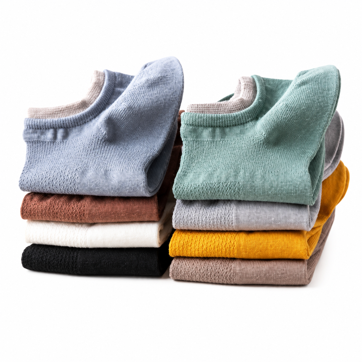 Double Elastic Ankle Socks (Pack Of 8)