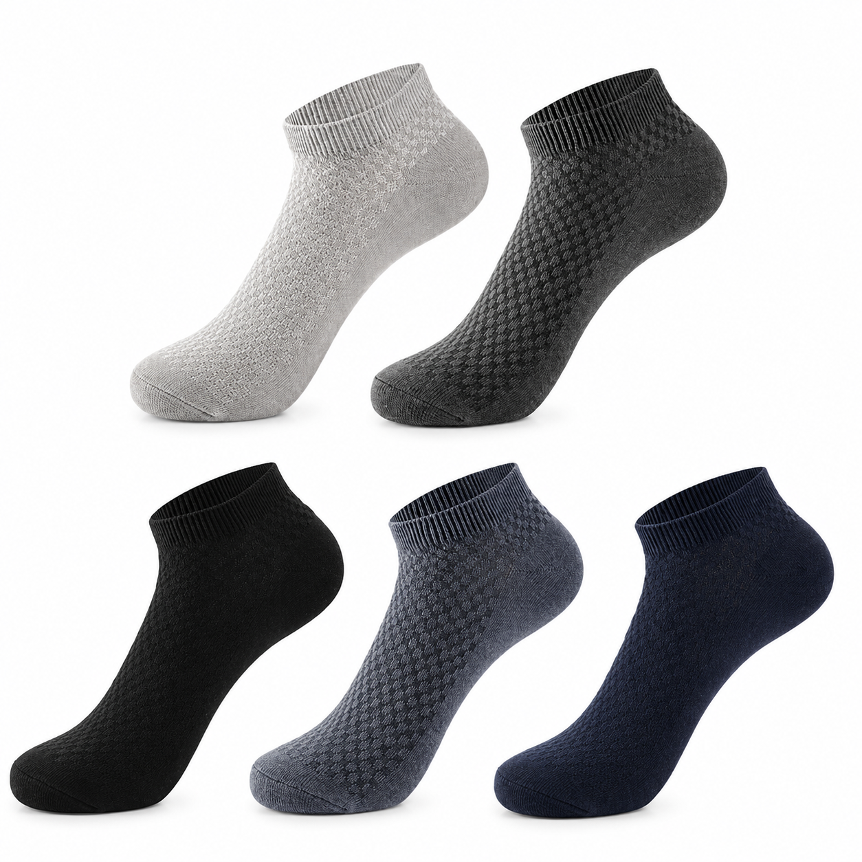 Soft Casual Ankle Socks (Pack Of 5)