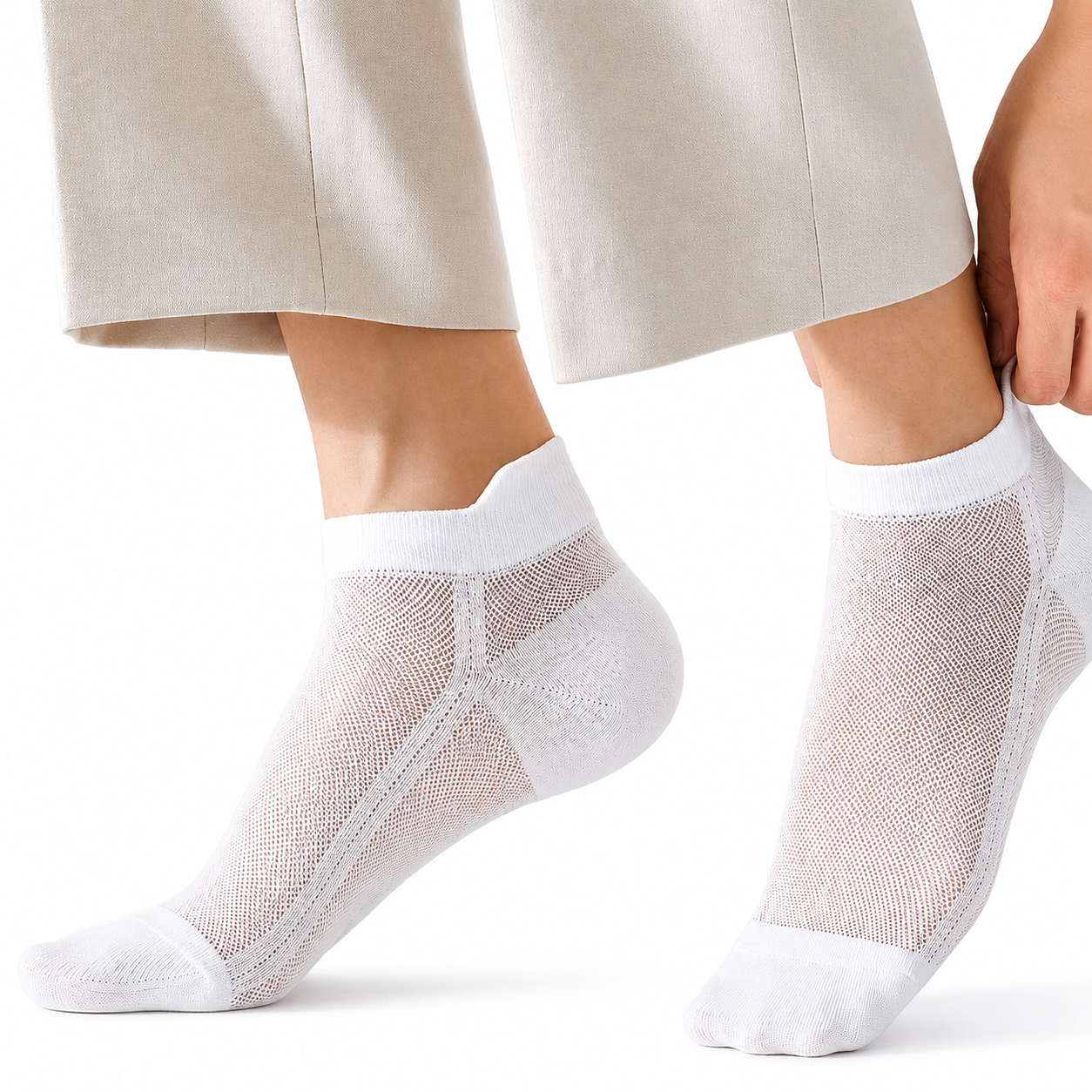 Comfort Fit Low Cut Ankle Socks (Pack Of 6)