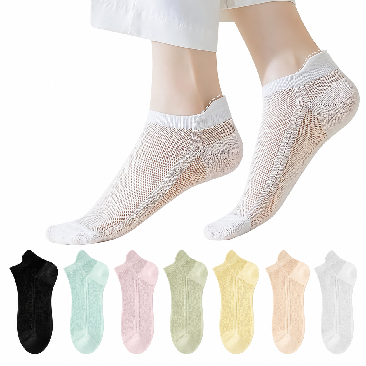 Ultra-Light Mesh Socks ( Pack Of 7)